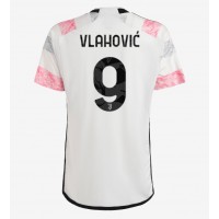 Juventus Dusan Vlahovic #9 Fotballklær Bortedrakt 2023-24 Kortermet